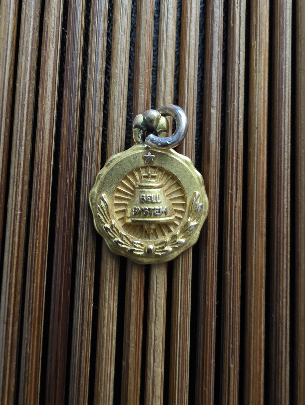 10k Gold Filled Bell System Charm,Pendant (Vintage)